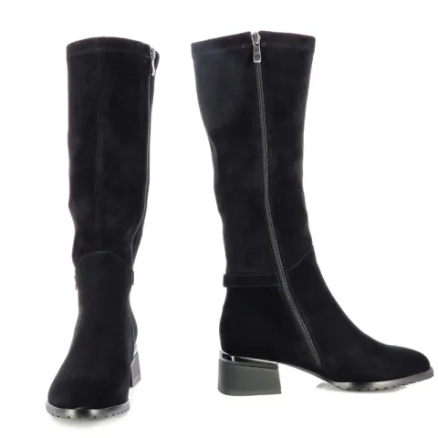 Ботуши На Ток CARLO FABIANI – 3461073 BLACK SUEDE — снимка 5