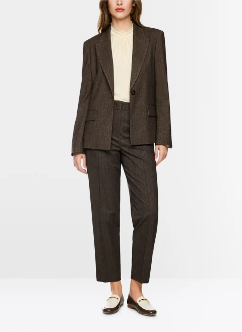 Сако с контрастни шевове Marc Cain Collections — снимка 2