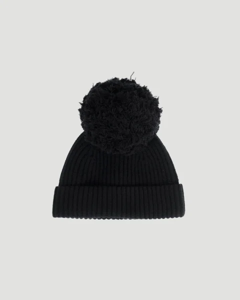 Wool Beanie in Black