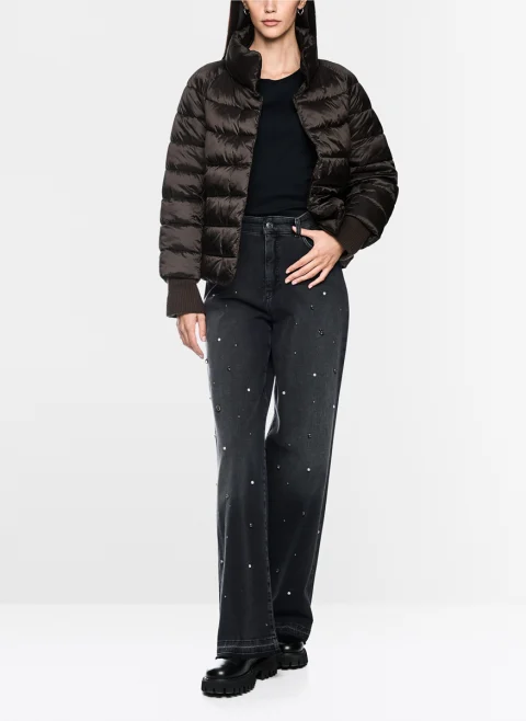 Капитонирано яке с висока яка Marc Cain Additions — снимка 2