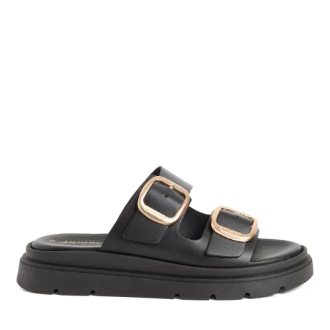 Дамски Равни Чехли TAMARIS – 1-27239-42-003 BLACK LEATHER