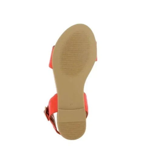 Дамски Равни Сандали DNA Footwear – 215243 ROCKAWAY RED — снимка 4