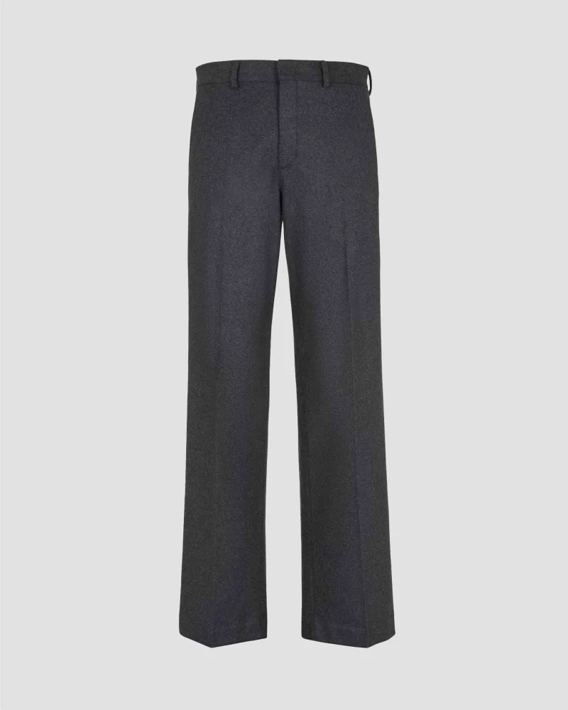 Gray Cashmere Pants