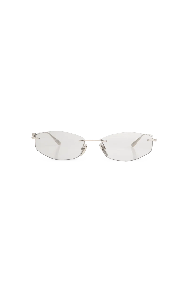 Nano D-Frame Sunglasses in Light Grey