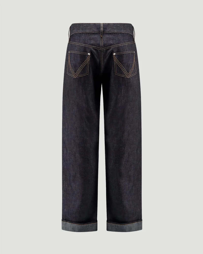 Rinsed Indigo Wide Leg Jeans — снимка 2