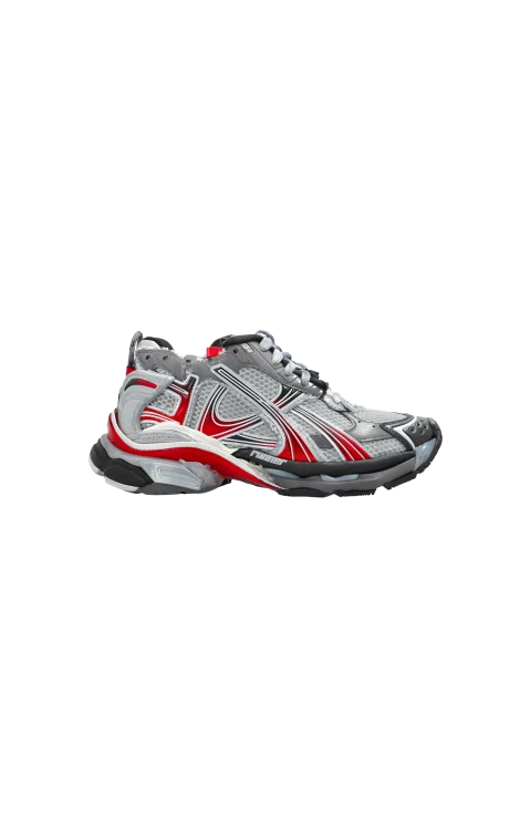 Runner Gradient Sneaker in Grey/red/black
