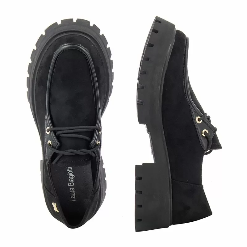 Дамски Ежедневни LAURA BIAGIOTTI – 8257 -BLACK SUEDE — снимка 5