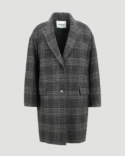Limiza Wool Coat in Grey