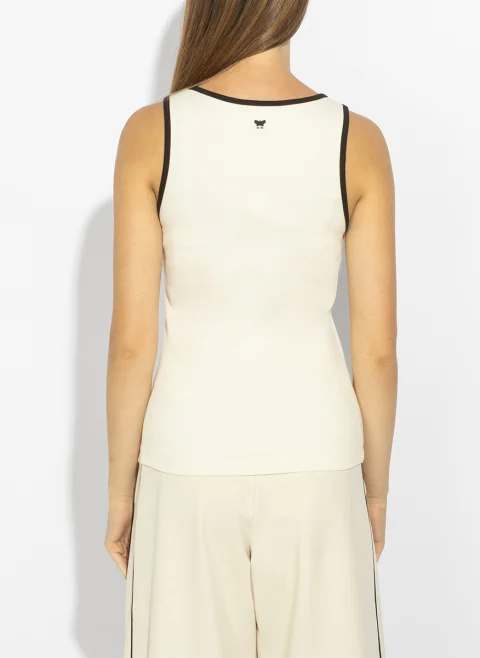 Рипсен топ Weekend Max Mara Wkdmultik — снимка 3
