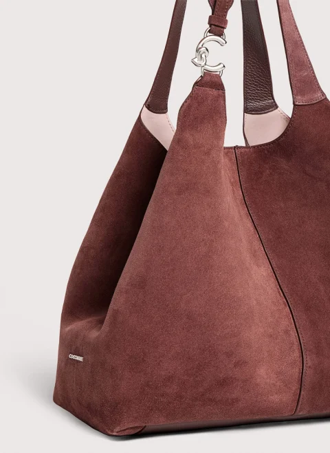 Велурена чанта Coccinelle C-Easy Large — снимка 8