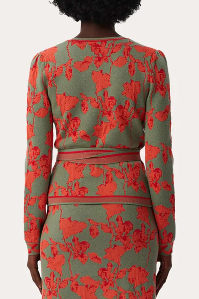 Жилетки Dvf Onella Wrap Top DVWWW3Q003MNFSF B2372 green — снимка 2