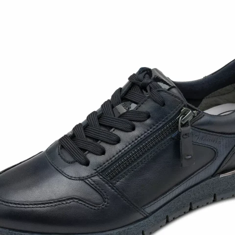 Дамски Сникърс TAMARIS – 1-23776-44-848 NAVY LEATHER — снимка 4