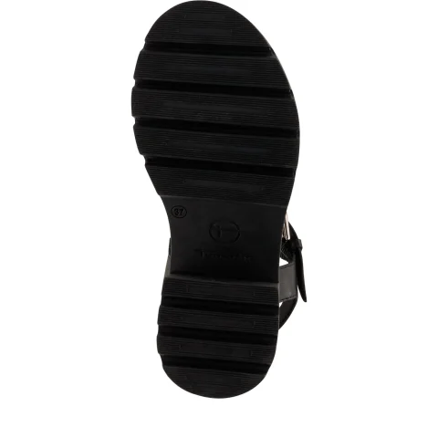 Дамски Сандали На Ток TAMARIS – 1-28704-46-003 BLACK LEATHER — снимка 6
