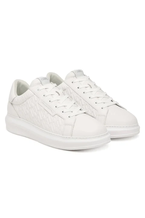 Sneakers Kapri Mens Monogram Rpt Lo KL52549T 01w-white lthr / mono — снимка 2