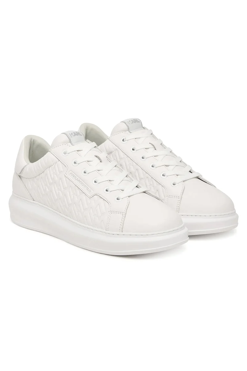 Sneakers Kapri Mens Monogram Rpt Lo KL52549T 01w-white lthr / mono — снимка 2