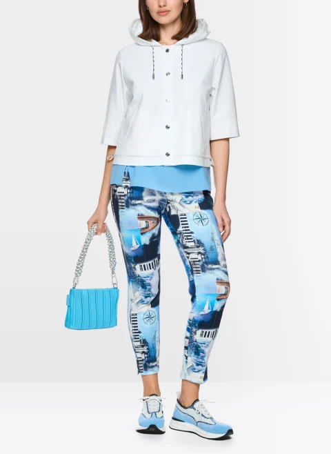 Късо яке с качулка Marc Cain Sports — снимка 7