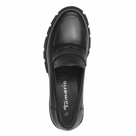 Дамски Лоуфър TAMARIS – 1-24439-41-003 BLACK LEATHER — снимка 5