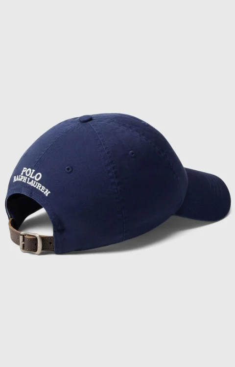 Тъмносиня шапка с козирка с POLO BEAR бродерия — снимка 2
