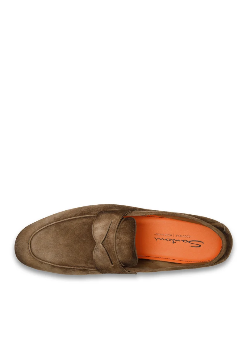 Велурени мокасини Santoni — снимка 3