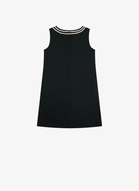 Рокля с принт 'Pearls' Moschino Kids — снимка 2