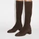 Дамски кафяви ботуши Cap - Toe TORY BURCH — снимка 5