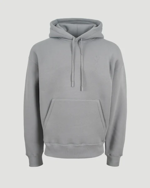 Cotton Hoodie in Grey