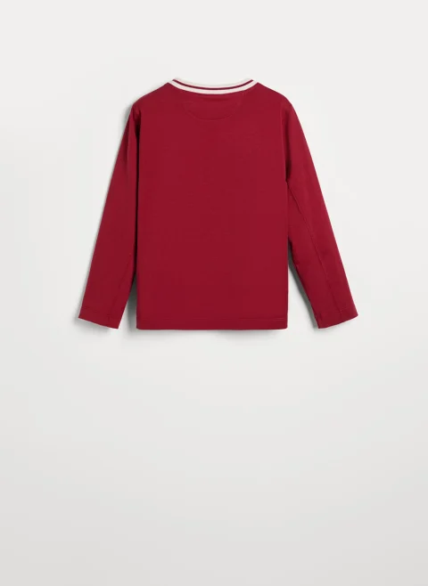 Блуза с апликиран джоб Brunello Cucinelli Kids 8-10 — снимка 2