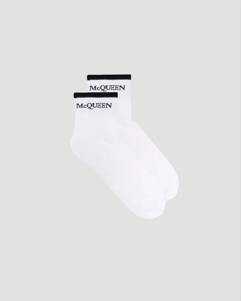 Cotton Socks in White and Black