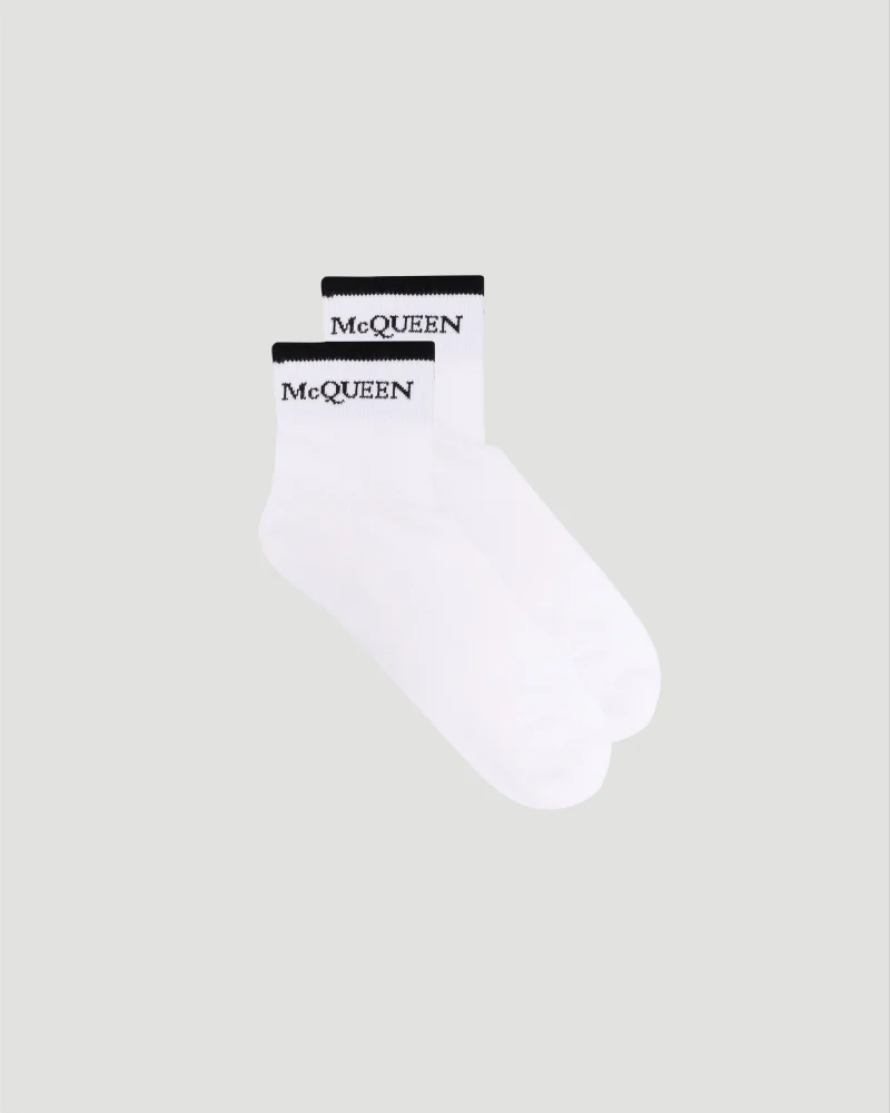 Cotton Socks in White and Black