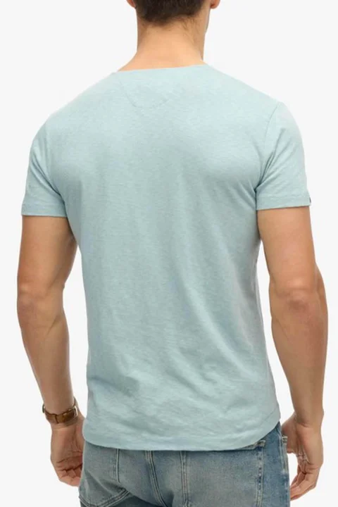 T-Shirt D2 Stud Merchant Ss Grandad Jersey M1012185A 1xg arona blue — снимка 2
