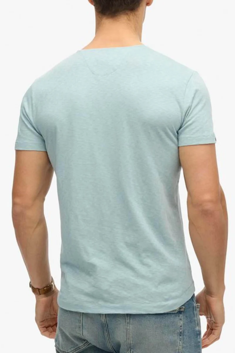 T-Shirt D2 Stud Merchant Ss Grandad Jersey M1012185A 1xg arona blue — снимка 2