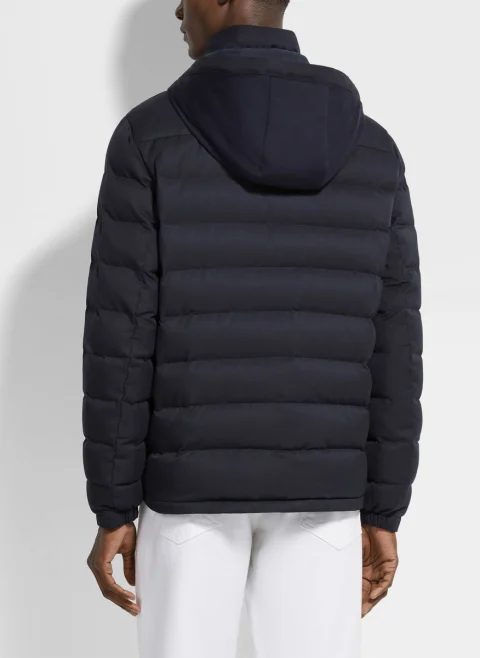 Пухено яке с качулка 'Motorin' Zegna — снимка 2