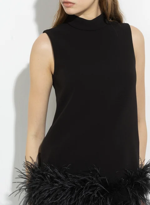 Топ с пера Max Mara Studio Msevello — снимка 5