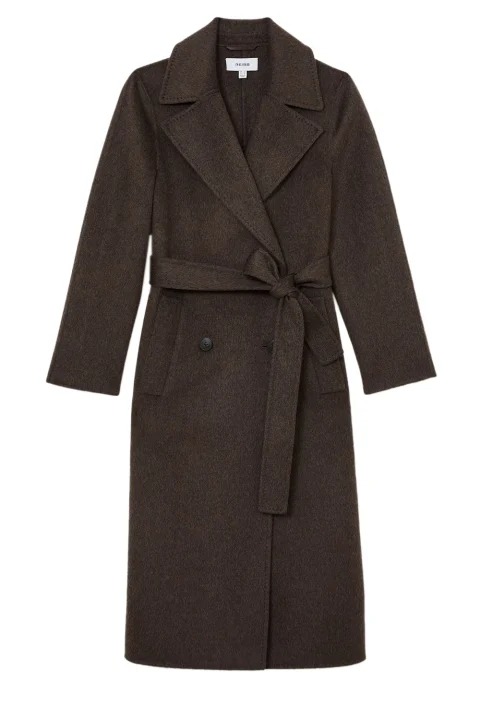 Палто Rene Long Db Blindseam 65109716 mocha brown