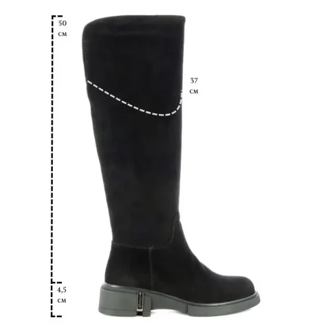 Офицерки CARLO FABIANI – 12018315 BLACK SUEDE — снимка 6