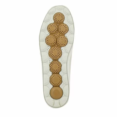 Дамски Сникърс GEOX – D55WEB D SPHERICA ECUB-1 PAPYRUS/LT GOLD — снимка 3