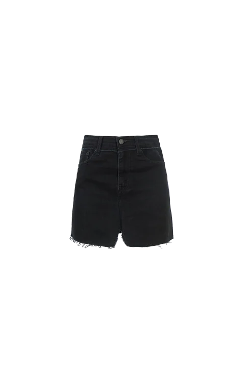 Denim Skirt in Black