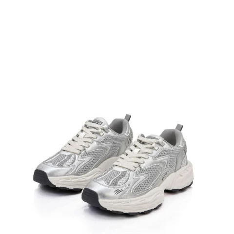 Дамски бели маратонки PULSE X METALLIC PLEIN SPORT — снимка 6