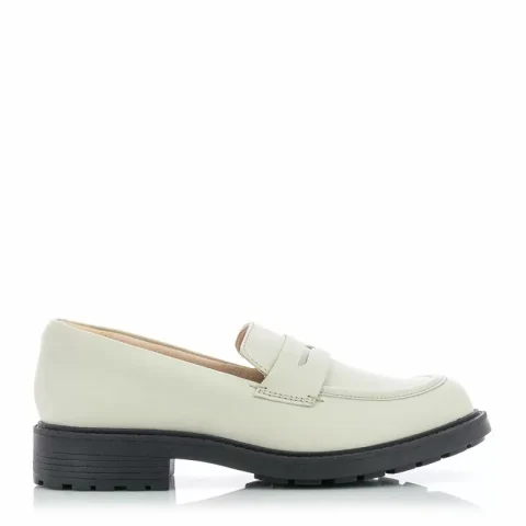 Дамски Лоуфър CLARKS – 26177778 ORINOCO2 PENNY IVORY LEATHER