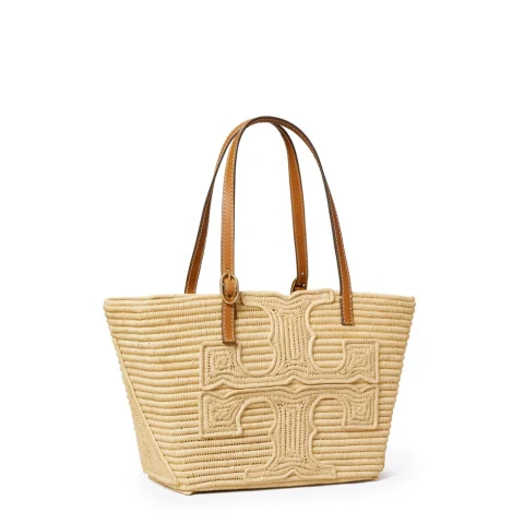 Дамска чанта рафия Ella Small TORY BURCH — снимка 7