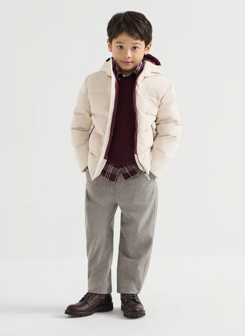 Панталон от вълна 'Functional look' Brunello Cucinelli Kids 6 — снимка 9