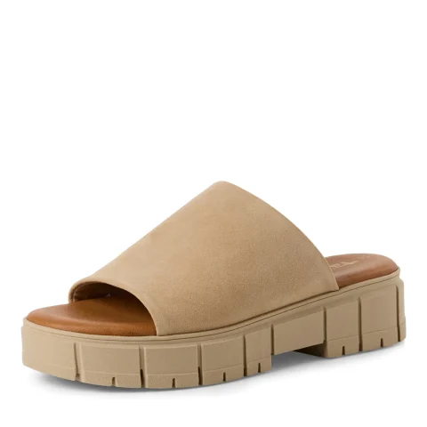 Дамски Равни Чехли TAMARIS – 1-27252-42-436 TAN SUEDE_1 — снимка 3