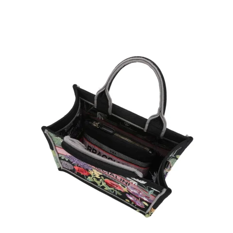 Дамска чанта с бродерия Queen Floral Braccialini — снимка 4