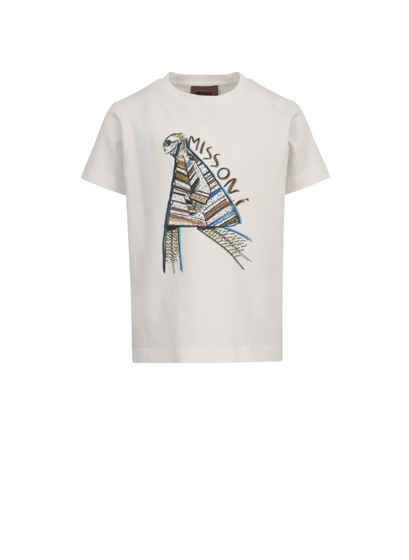 Тишърт с принт Missoni Kids