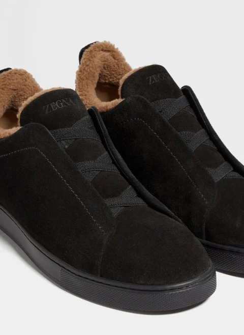 Велурени кецове 'Triple Stitch™' Zegna — снимка 4