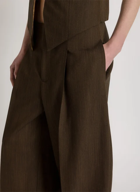 Панталон с вълна Alberta Ferretti — снимка 3