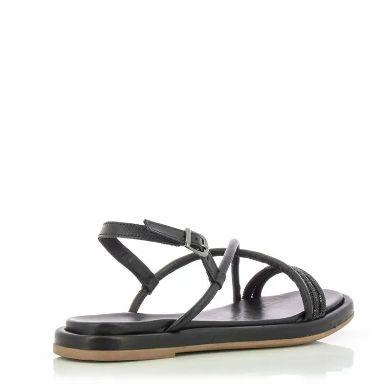 Дамски Равни Сандали ONAKO – 2372 ALL BLACK — снимка 2