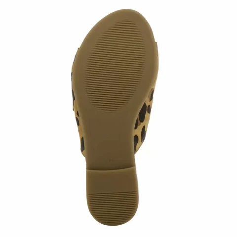Дамски Равни Чехли CARLO FABIANI – 030-02-2672 LEOPARD/BLACK — снимка 4