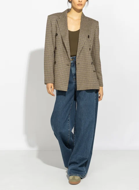 Блейзър с вълна 'Houndstooth' Max Mara Mxmeccelso