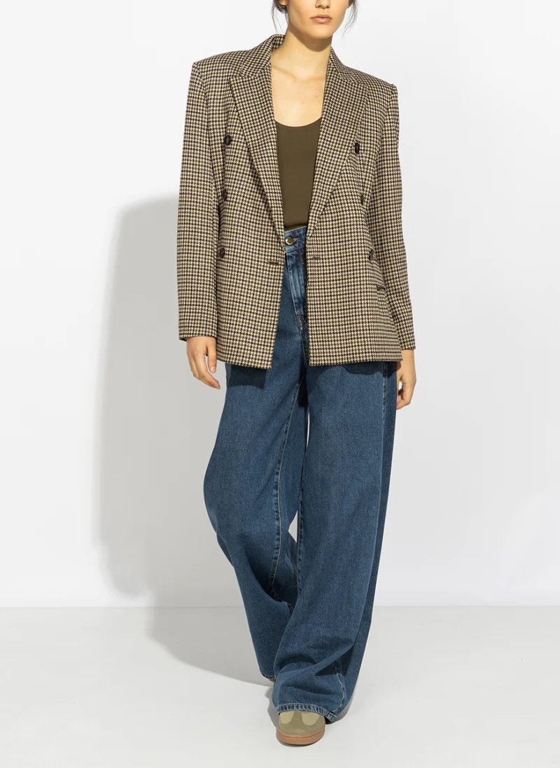 Блейзър с вълна 'Houndstooth' Max Mara Mxmeccelso
